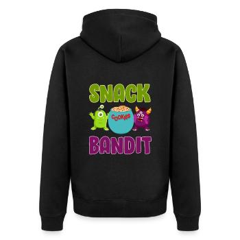 Costume d’Halloween SNACK BANDIT Funny Kids - Veste à capuche bio Premium Unisexe - noir - Dos - Nico (187cm)