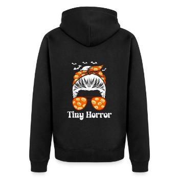 Déguisement Halloween Enfants LITTLE SCARE Drôle - Veste à capuche bio Premium Unisexe - noir - Dos - Nico (187cm)