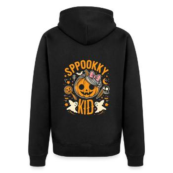 Costume d’Halloween SPOOKY KID Drôle Halloween - Veste à capuche bio Premium Unisexe - noir - Dos - Nico (187cm)