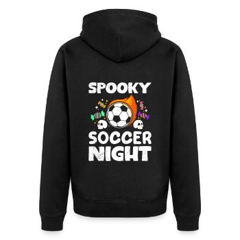 Costume d’Halloween SPOOKY SOCCER NIGHT Fan de football - Veste à capuche bio Premium Unisexe - noir - Dos - Nico (187cm)