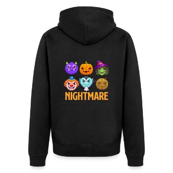 Costume d’Halloween Enfants SPOOKY NIGHT Drôle - Veste à capuche bio Premium Unisexe - noir - Dos - Nico (187cm)