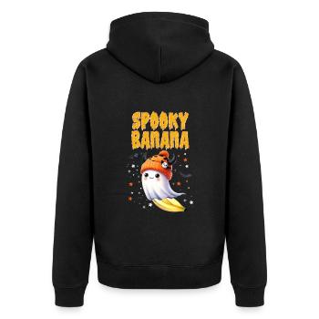 Costume d’Halloween Enfants SPOOKY BANANA Drôle - Veste à capuche bio Premium Unisexe - noir - Dos - Nico (187cm)