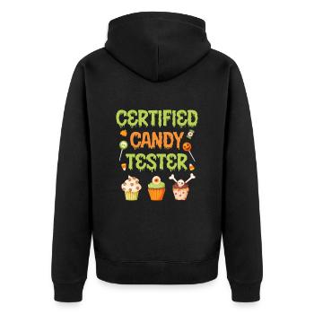 Halloween Costume CERTIFIED CANDY TESTER Halloween - Veste à capuche bio Premium Unisexe - noir - Dos - Nico (187cm)