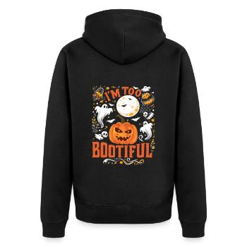 Costume d’Halloween Enfants JE SUIS TROP BOOTIFUL Drôle - Veste à capuche bio Premium Unisexe - noir - Dos - Nico (187cm)