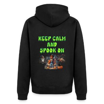 Costume d’Halloween Enfants KEEP CALM AND SPOOK ON - Veste à capuche bio Premium Unisexe - noir - Dos - Nico (187cm)