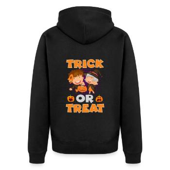 Costume d’Halloween Enfants TRICK OR TREAT Fun - Veste à capuche bio Premium Unisexe - noir - Dos - Nico (187cm)