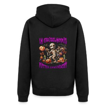 Costume d’Halloween EN MODE HORREUR NOURRITURE SOUHAITÉE - Veste à capuche bio Premium Unisexe - noir - Dos - Nico (187cm)