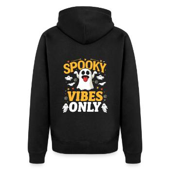 Costume d’Halloween Enfants SPOOKY VIBES ONLY Funny - Veste à capuche bio Premium Unisexe - noir - Dos - Nico (187cm)