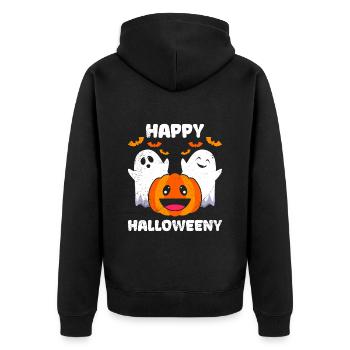 Costume d’Halloween Enfants HAPPY HALLOWEEN Party - Veste à capuche bio Premium Unisexe - noir - Dos - Nico (187cm)