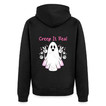 Costume d’Halloween Enfants CREEP IT REAL Funny - Veste à capuche bio Premium Unisexe - noir - Dos - Nico (187cm)