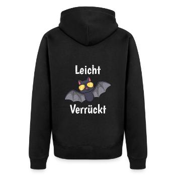 Halloween Costume Kids SLIGHTLY CRAZY Girls - Unisex Premium Organic Zip Hoodie - black - Back - Nico (187cm)