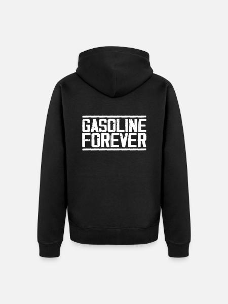 Gasoline Forever - Unisex Premium Organic Zip Hoodie - black