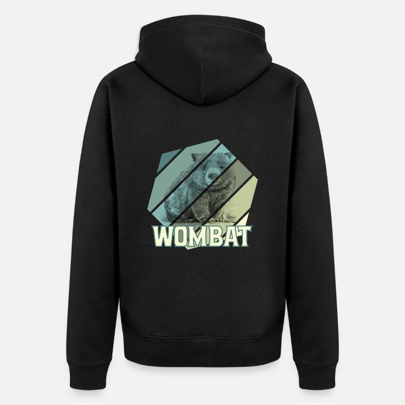 WOMBAT - Veste à capuche bio Premium Unisexe - noir