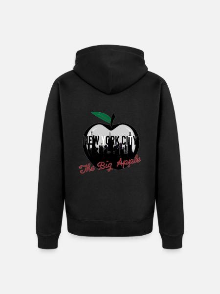 New York City - Unisex Premium Bio Zip Hoodie - Schwarz