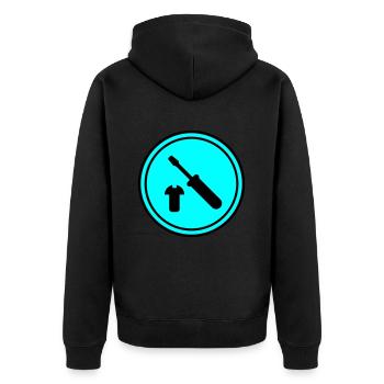 Icône du tournevis - Veste à capuche bio Premium Unisexe - noir - Dos - Nico (187cm)