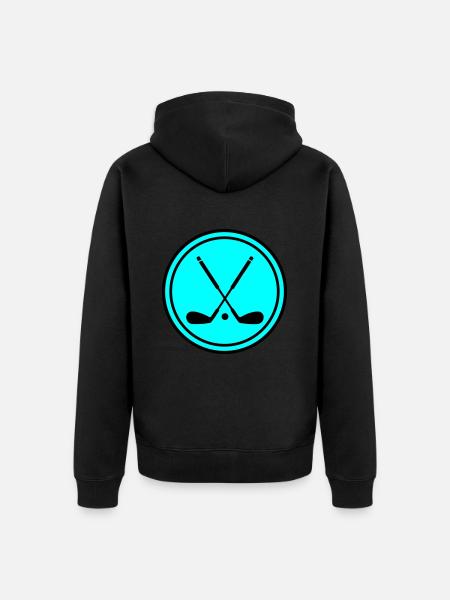 Symbole du golf - Veste à capuche bio Premium Unisexe - noir