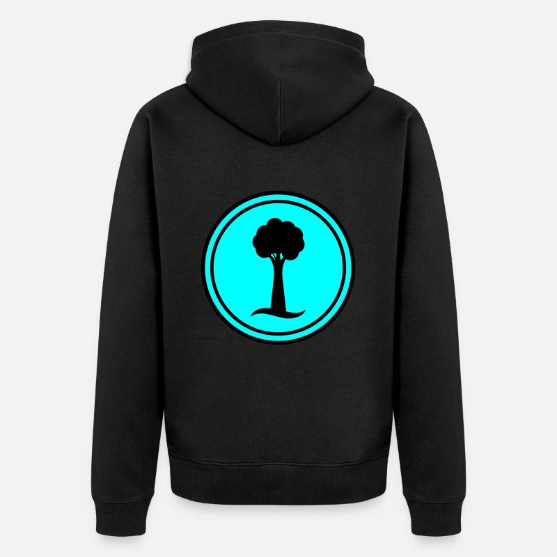 Icône d’arborescence - Veste à capuche bio Premium Unisexe - noir