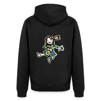 Rose 3 - Veste à capuche bio Premium Unisexe - noir - Dos - Nico (187cm)