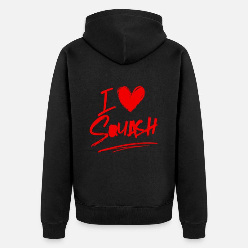 J’adore le squash - Veste à capuche bio Premium Unisexe - noir