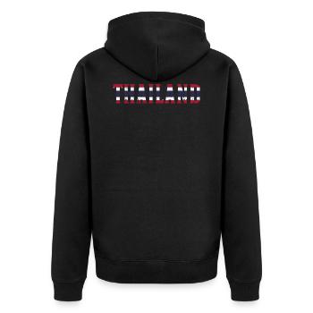 La Thaïlande - Veste à capuche bio Premium Unisexe - noir - Dos - Nico (187cm)