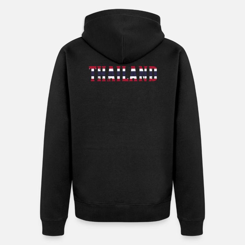 La Thaïlande - Veste à capuche bio Premium Unisexe - noir