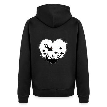 Plongeur Apnée Plongeur Plongée Apnée Oxygène - Veste à capuche bio Premium Unisexe - noir - Dos - Nico (187cm)