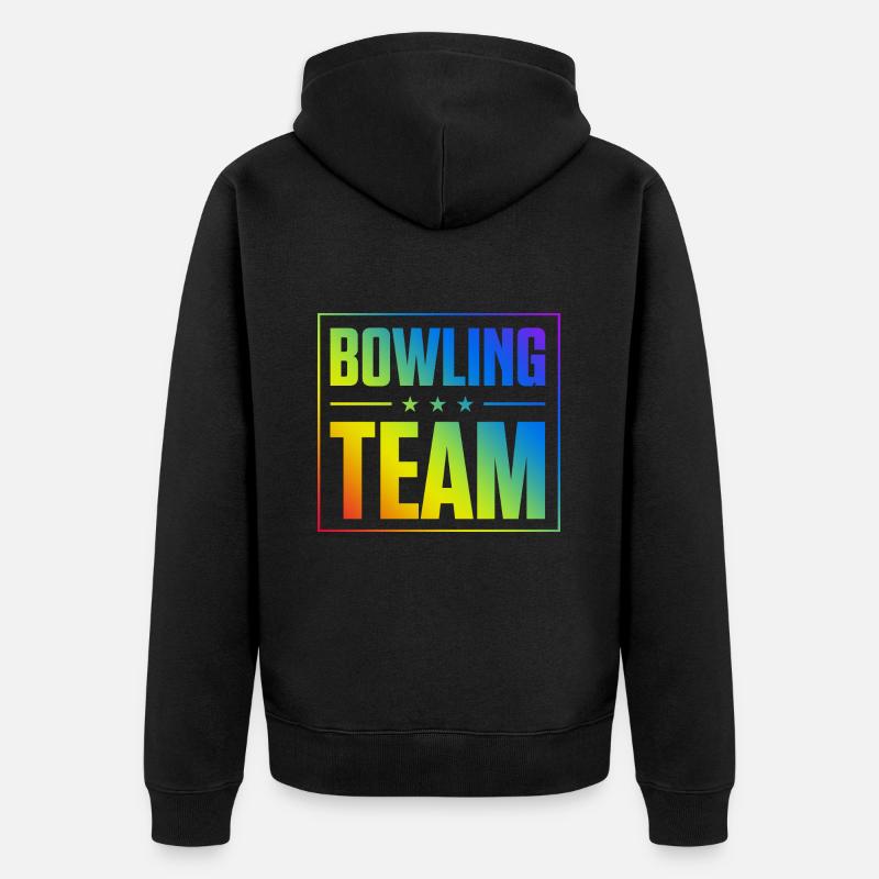 Équipe de bowling - Veste à capuche bio Premium Unisexe - noir
