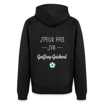 les verts Jpeux pas jai Geoffroy Guichard football - Veste à capuche bio Premium Unisexe - noir - Dos - Nico (187cm)