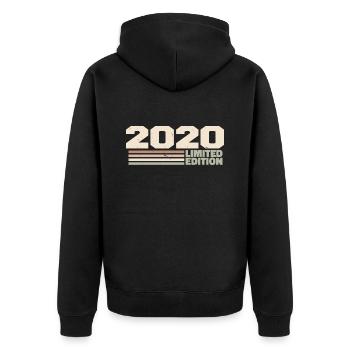 2020 Cadeau Anniversaire 2020 édition limitée 2020 - Veste à capuche bio Premium Unisexe - noir - Dos - Nico (187cm)