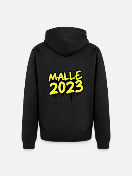 Malle 2023 - Unisex Premium Organic Zip Hoodie - black