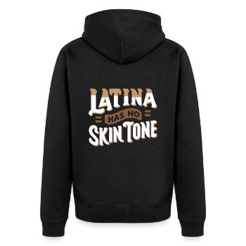 Latina Power Mexicain Espagnol Hispanique - Veste à capuche bio Premium Unisexe - noir - Dos - Nico (187cm)