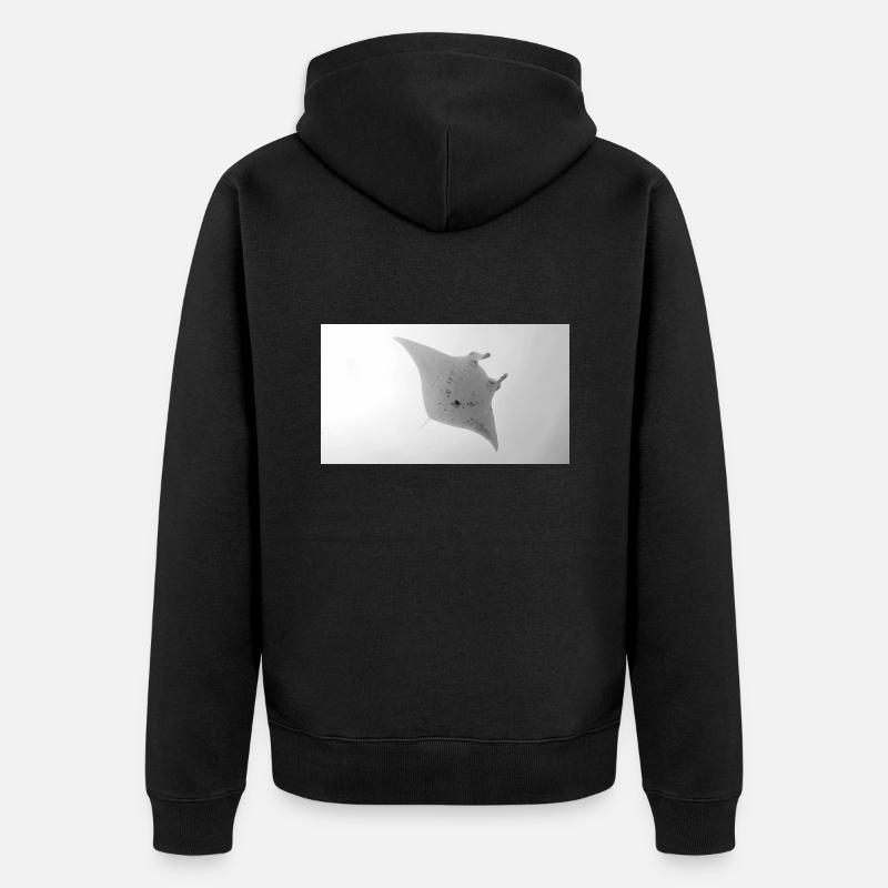 Manta - Unisex Premium Bio Zip Hoodie - Schwarz
