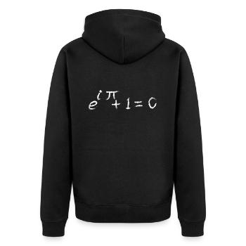 La fonction exponentielle de la formule de Math Euler - Veste à capuche bio Premium Unisexe - noir - Dos - Nico (187cm)