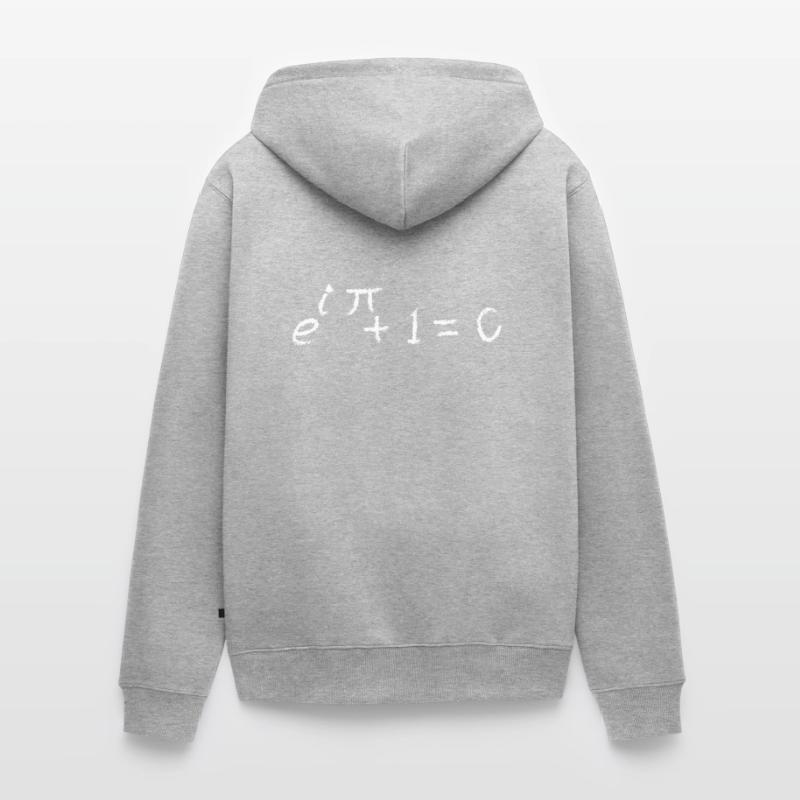 Math Euler's formula exponential function Unisex Premium Organic Zip Hoodie