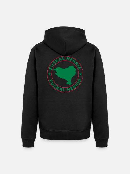 Basken Design - Unisex Premium Organic Zip Hoodie - black