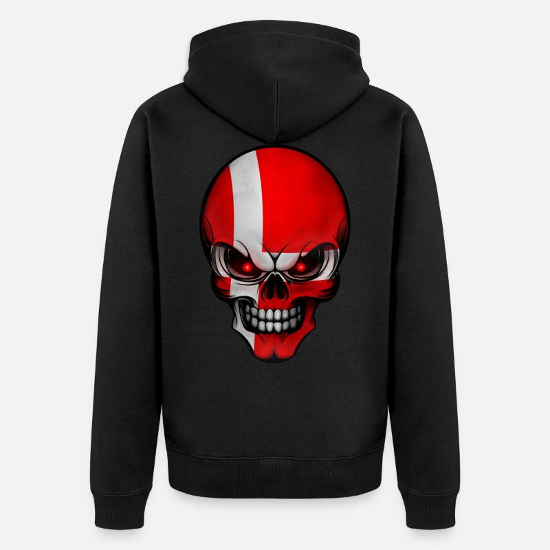Crâne Danemark conçoit Allround - Veste à capuche bio Premium Unisexe - noir