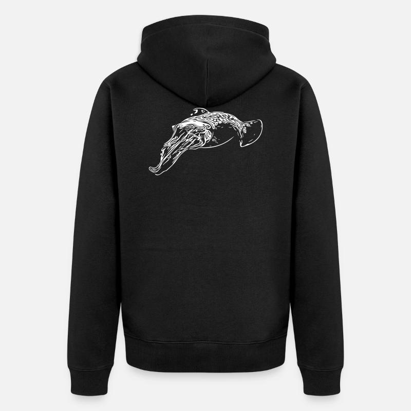 seiche - Veste à capuche bio Premium Unisexe - noir