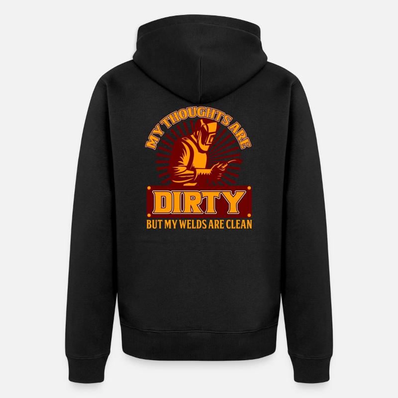 Dirty Welder - Welder - Édition limitée - Veste à capuche bio Premium Unisexe - noir
