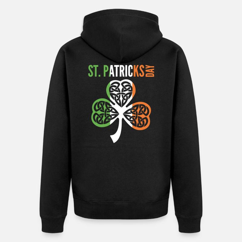 Saint Patrick - Veste à capuche bio Premium Unisexe - noir