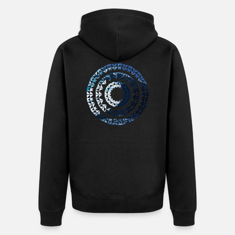 Mandala de mer - Veste à capuche bio Premium Unisexe - noir