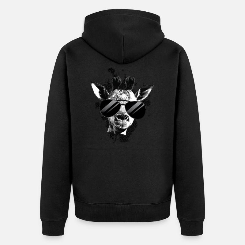 lama - Veste à capuche bio Premium Unisexe - noir