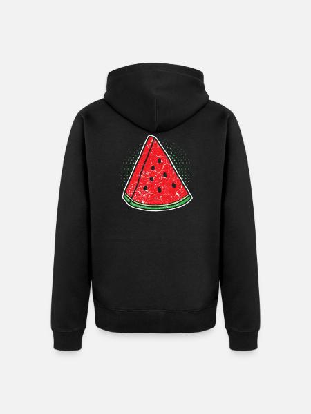 Pastèque - Veste à capuche bio Premium Unisexe - noir