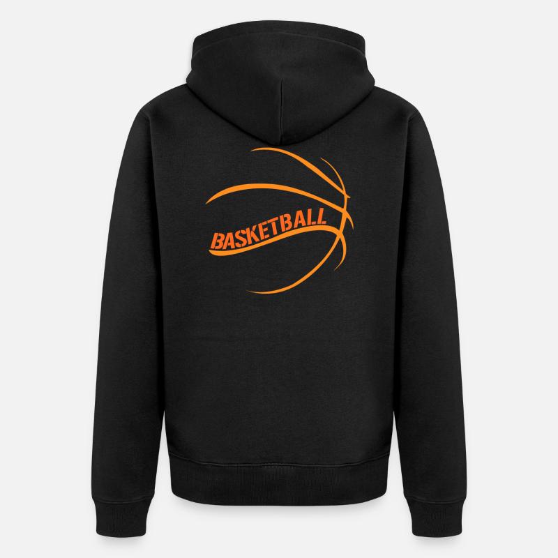 basket-ball - Veste à capuche bio Premium Unisexe - noir