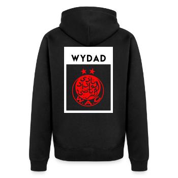 Wydad Club de Casablanca - Veste à capuche bio Premium Unisexe - noir - Dos - Nico (187cm)
