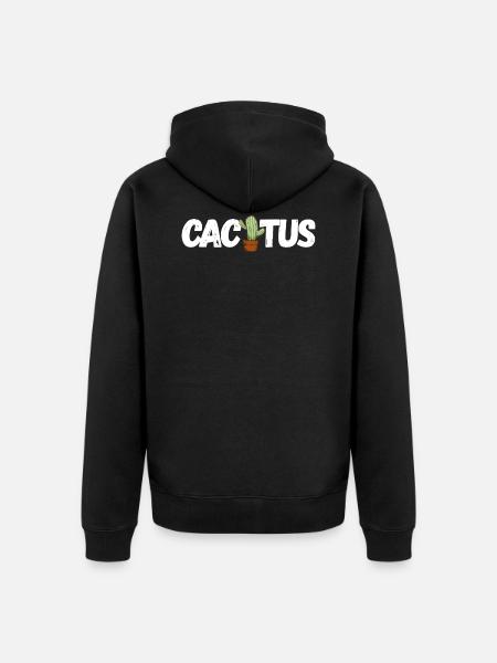 Cactus - Unisex Premium Organic Zip Hoodie - black