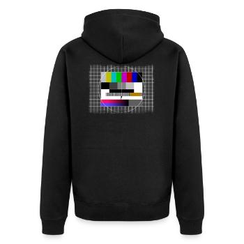 Testbild Envoyer Pause 80's 80's TV TV - Veste à capuche bio Premium Unisexe - noir - Dos - Nico (187cm)