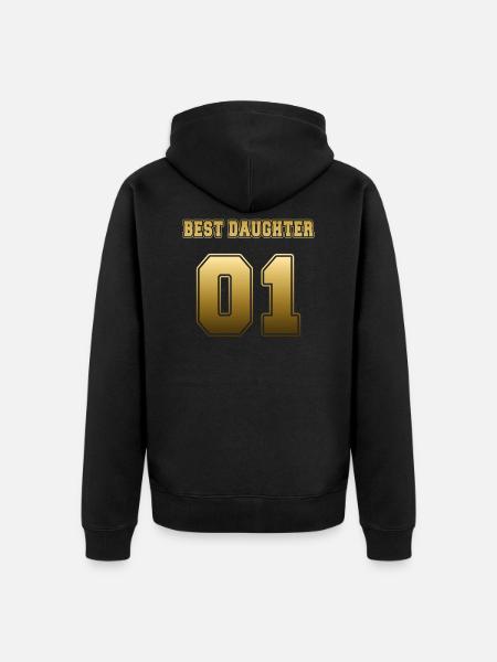 Best Daughter 01 - Unisex Premium Organic Zip Hoodie - black