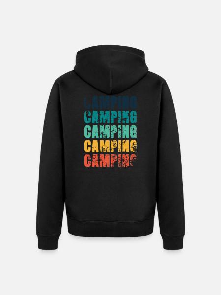 CAMPING Camping Camping - Veste à capuche bio Premium Unisexe - noir