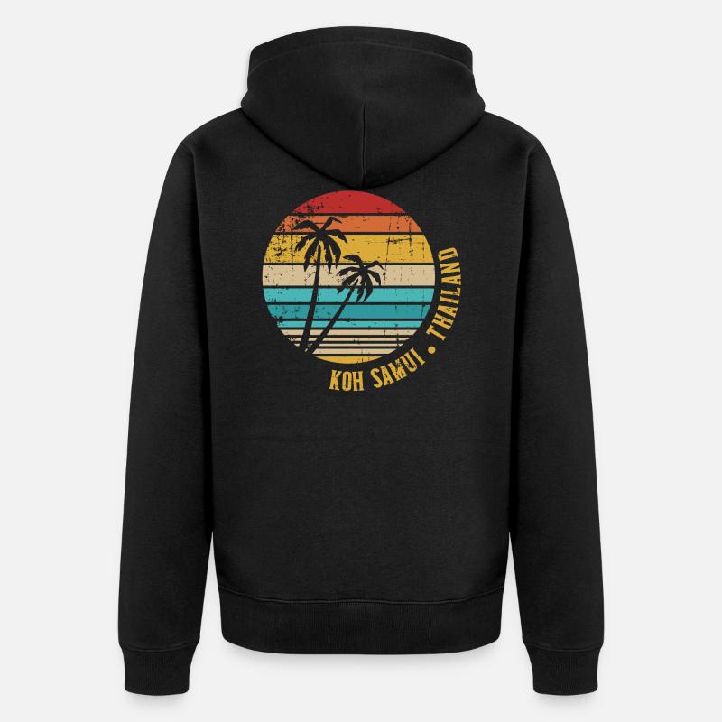 Koh Samui - Veste à capuche bio Premium Unisexe - noir