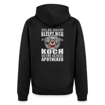 Chef Chef Prescription Away No Pharmacist Gift - Veste à capuche bio Premium Unisexe - noir - Dos - Nico (187cm)